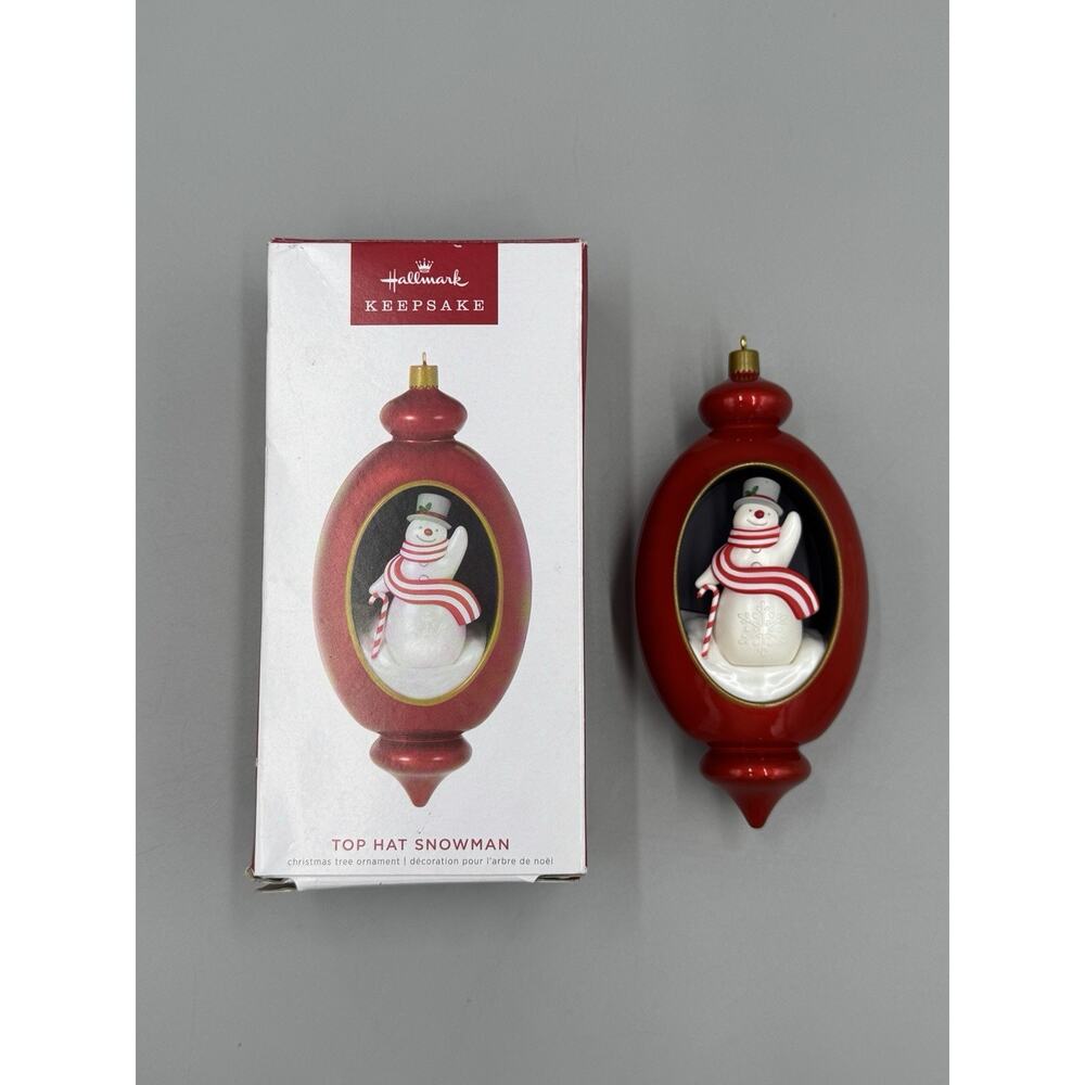 2022 Hallmark Keepsake Top Hat Snowman Christmas Tree Ornament
